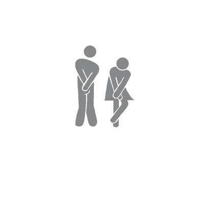 

〖Follure〗Removable Cute Man Woman Washroom Toilet WC Sticker Family DIY Decor