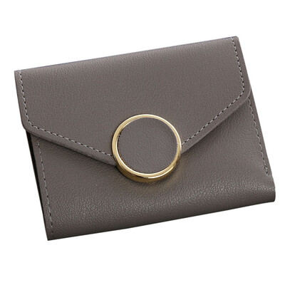 

Hot selling Women Simple Short Wallet Hasp Coin Purse Card Holders Handbag drop shipping 0522