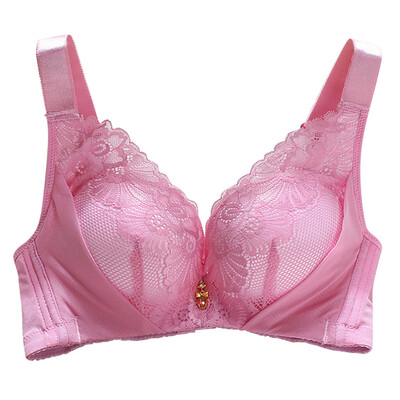 

Toponeto Woman Fashionable Wide Shoulder Strap Adjustable Type Bra Sexy Lace Underwear