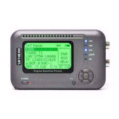 

SATHERO SH-200HD Global Universal TV Signal Finder Meter DVB-SS2 HD Digital Meter MPEG-4 22KHz 13V18V with 25-Inch LCD Display