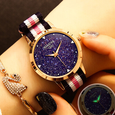 

Womens Watch Female Student Waterproof Fashion Korean Simple Leisure Starry Sky with Unicorn