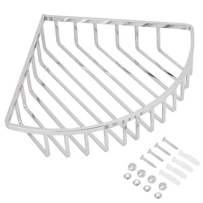

Greensen Stainless Steel Wall Mounted Corner Shelf Storage Holder Basket Organizer Bathroom Kitchen Wall Mounted Corner Shelf