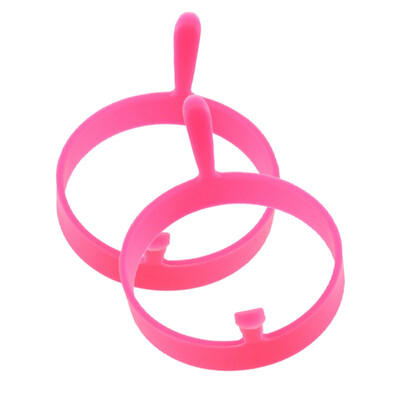 

Toponeto 2 X SILICONE EGG FRYING RINGS FRY FRIED POACHER MOULD PERFECT FOR PANCAKES RING