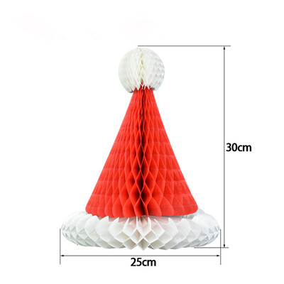 

〖Follure〗Vintage Beistle Santa Mini Honeycomb Christmas Table or Package Decoration