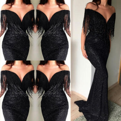 

Women Sequin Evening Party Ball Prom Gown Formal Cocktail Wedding Beach Dresses