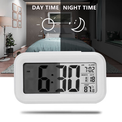 

〖Follure〗Digital LED Alarm Clock Snooze Backlight Time Calendar Thermometer Temperature