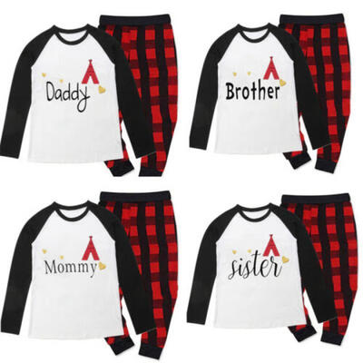 

Family Matching Father Mother&Daughter Son Clothes Mommy Me Dress Outfits