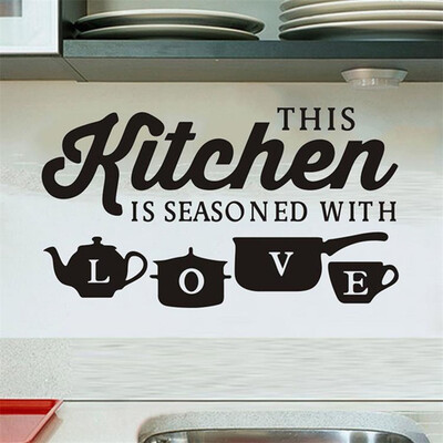

〖Follure〗Fashion Elements Kitchen Restaurant Creative Carved Wall Stickers Removable