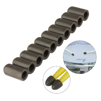 

10pcs Drumstick Silent Tips Mute Drum Stick Mallet Protectors Covers Silicone Material Drum Set Accessories