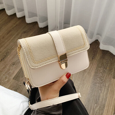 

New matte small bag female 2019 new wave Korean version of the wild single shoulder slung ins fashion chain small square bag