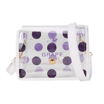 

Polka Dot Transparent PVC Messenger Bags Women Crossbody Shoulder Handbags