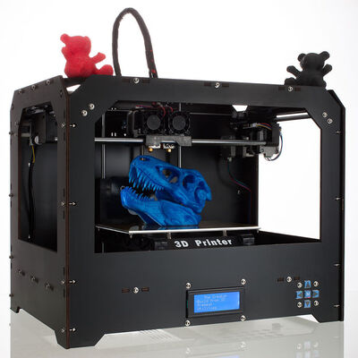

BIZER Factory FDM - Black Makerbot Replicator 3D-Printer 2 Extruders NEW