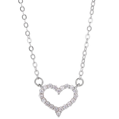 

Korean Edition Copper Plated Platinum Love Necklace Pendant Diamond Love Necklace Short Necklace Jewelry Chain Choker
