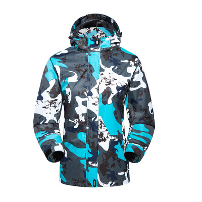 

Toponeto Womens Winter Hoodie Soft Shell Camouflage Waterproof Windproof Outdoor Coat