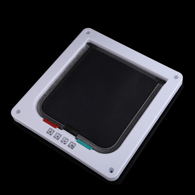 

White ABS 4 Ways Lockable Dog Cat Kitty Door Safe Flap Gate Pet Supplies
