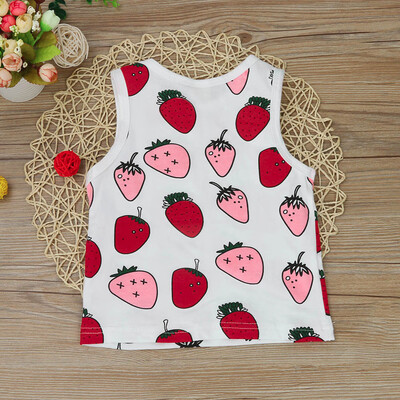 

Newborn Toddler Baby Boys Girls Fruits Print T Shirt Tops Vest Clothes Outfits