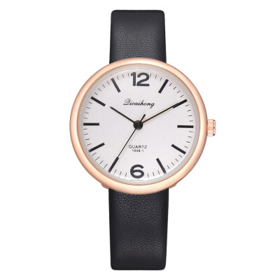 

Korean fashion casual womens PU fashion watch student casual small fresh girls simple watch