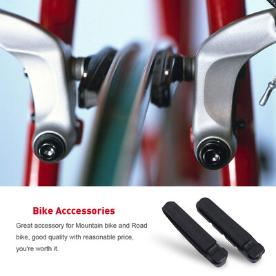 

Greensen 2Pcs Bicycle Brake Shoes Pads Block Replacement for Wheelsets Brakes Brake Blocks Brake Shoes Pads