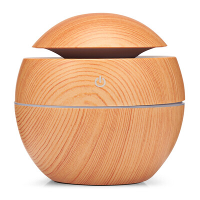 

XBH - 035B Round Cover Wood Grain Humidifier Night Light Moisturizer Sprayer