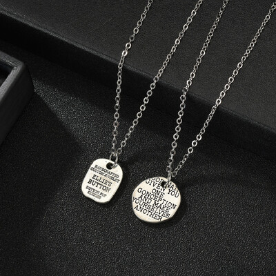 

New Design Footprint Heart I Love You Nevckalce Silver Chain Necklace Pendant For Women Men Romantic Couple Statement Jewelry