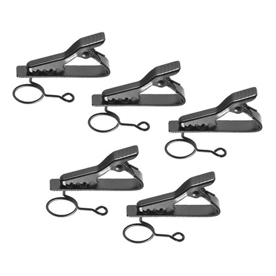 

Andoer EY-J04A 5pcs 10mm Wired Lapel Mic Microphone Tie Clip