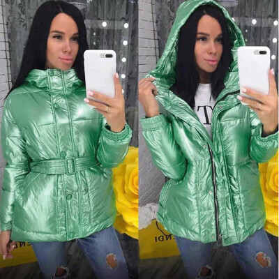 

Tailored Women Winter Hooded Warm Thick Outerwear Coat Slim Cotton-padded Jacket
