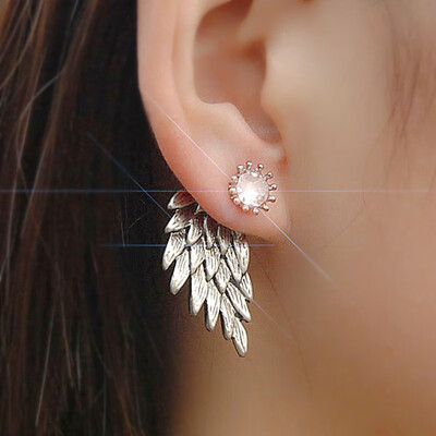 

New Brincos Clip Earring Simulated-pearl Crystal Heart Leaf Star Flower Ear Bone Cuff Earrings For Women Men Jewelry Wholesale