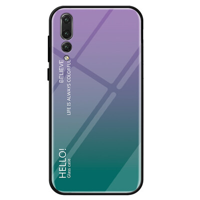 

Gradient Tempered Glass Case Cover for Huawei P20 Pro