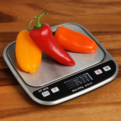 

500g001g Mini Digital Jewelry Scale Pocket Device White & Black