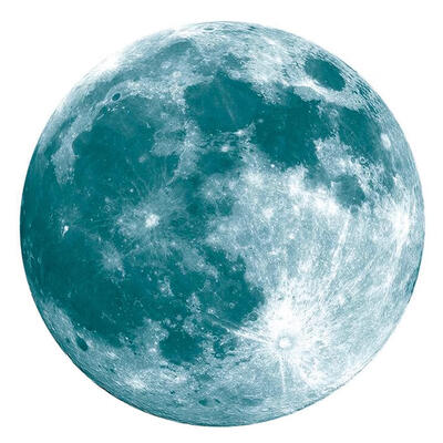 

6pcs Super Moon Glitter Wall Sticker Waterproof Luminous Sticker Room Decor