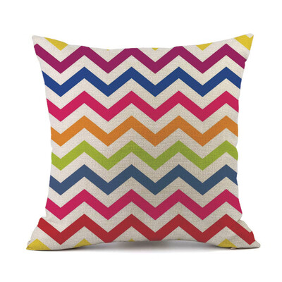 

〖Follure〗Geometric Patterns Cushion Cover Square Pillow Case Home Decor