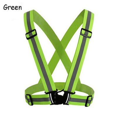 

Security Reflective Vest High Visibility Safety Belt Stripe Strap Night Running
