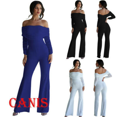 

Women Playsuit Evening Party Cocktail Ladies Jumpsuit Romper Long Overall Pants