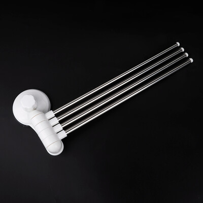 

Greensen Stainless Steel 4 Pole Towel Bar Holder Rotating Towel Rack Bathroom Accessories Towel BarTowel Rack