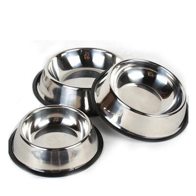 

Stainless Steel Puppy Dog Feeder Feeding Food Water Dish Bowl For Pet Dogs Cat