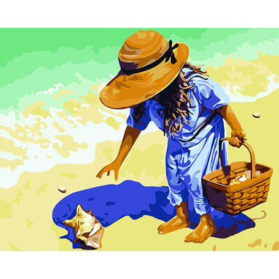 

5D DIY Full Drill Diamond Painting Shell Child Cross Stitch Embroidery Kit