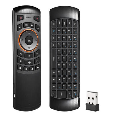 

Docooler Mini 24GHz Wireless QWERTY Keyboard Air Mouse Handheld Remote Control 6 Gxes Gyroscope For Mini PC TV Box