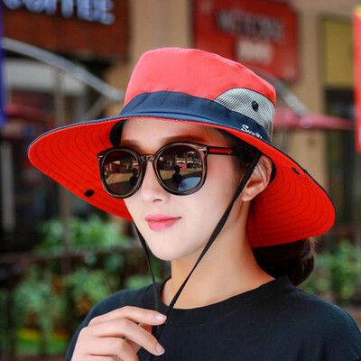 

Women Outdoor Uv Protection Bucket Hat Foldable Wide Brim Beach Fishing Hat Sun Hat
