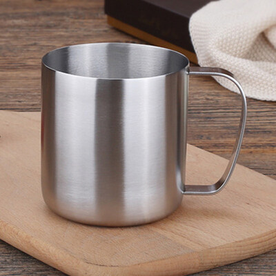 

450ml Outdoor Camping Travel Stainless Steel Coffee Mug Handled Water Tea Cup