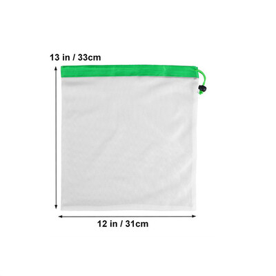 

Toponeto 3PC Reusable Mesh Produce Bags Washable Eco Friendly Bag for Storage Fruit Vegetable