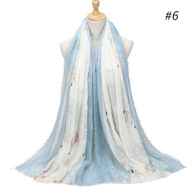

2018 new retro celebrity style cotton&linen thickening super beautiful cashew flower Tibet Yunnan Lijiang style scarf shawl