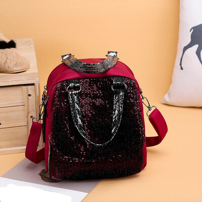 

Tailored Fashion Lady Anti-Theft Backpack Multi-Function Shoulder Diagonal Bag Backpack