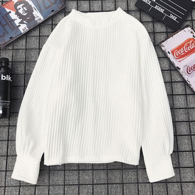 

Loose Harajuku Slim Pull Femme Sweaters Black Yellow Sweater Women Autumn Winter Crewneck Jumper Solid Color Pullover