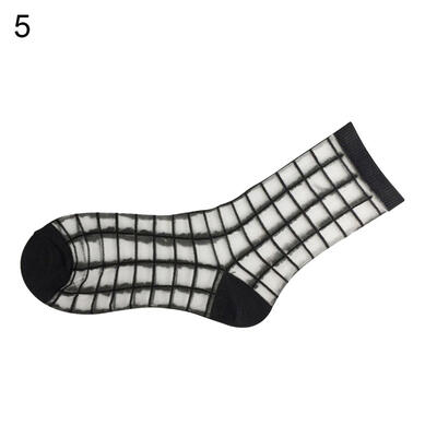 

Fashion Sexy Ultra Thin Transparent Striped Women Girl Socks Summer Present