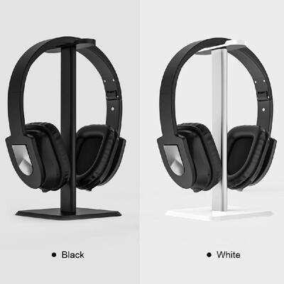 

Plastic Headphone Holder Aluminum Alloy ABS Stand Detachable Stable Desktop Bracket with Sticker for Wired or Wireless Gaming Head