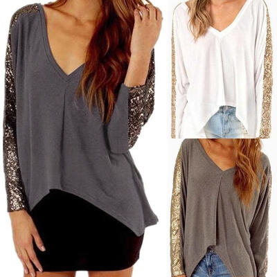

Women&39s Lady Loose Long Sleeve Casual Blouse Shirt Tops New Fashion Blouse