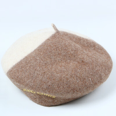 

Korean alphabet beret women leisure hat autumn&winter Fan Bingbing wool pumpkin hat British bud painter hat
