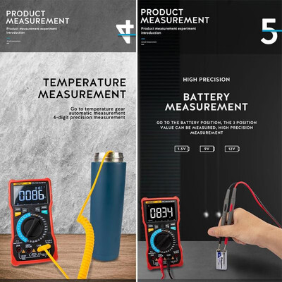 

ANENG V8 Digital Multimeter ACDC Current Voltage Meter Voltmeter Ammeter