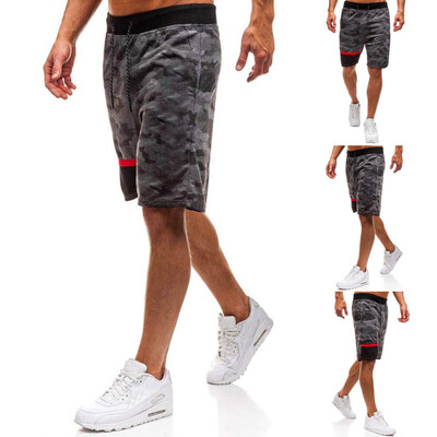 

Tailored Fashion Mens Personality Camouflage Stitching Casual Sports Home Shorts