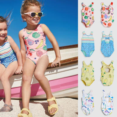 

UK Summer Toddler Kids Baby Girl Swimsuit Swimwear Swimming Bikini Bathing Suit